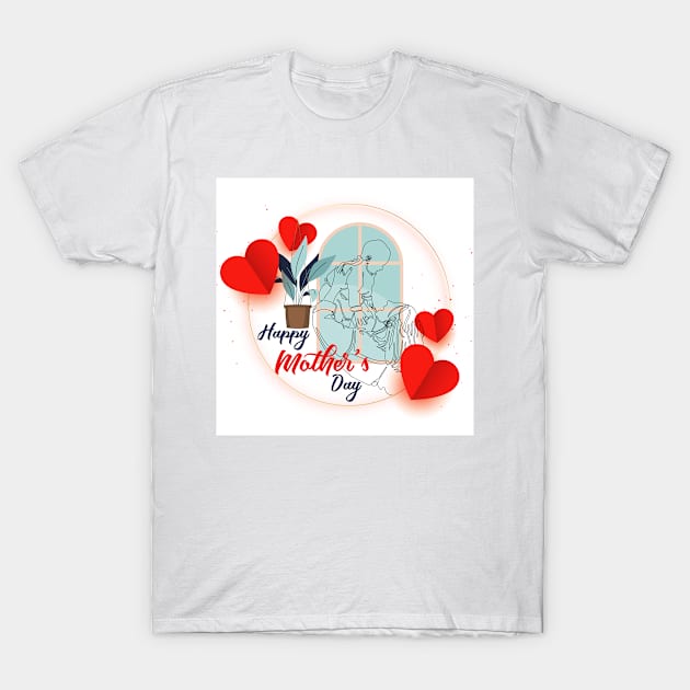 Happy mother's day print mothers day cards happy mothers day card mother day wishes mothers day gift T-Shirt by Modern Art